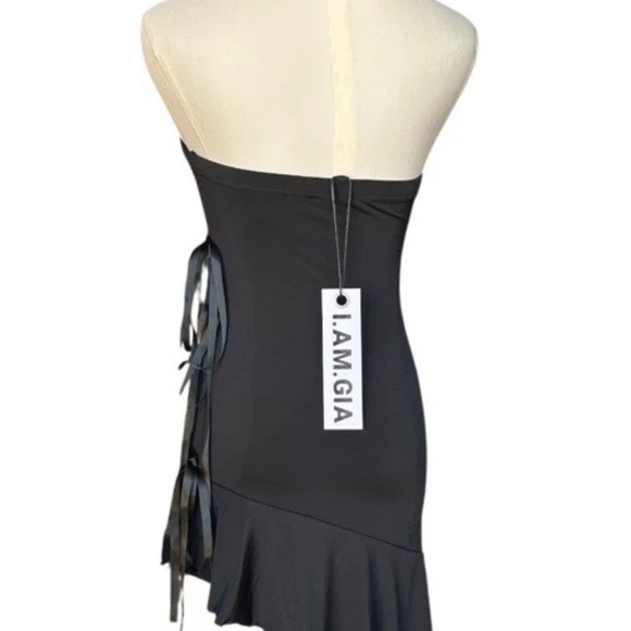 I. Am. Gia. Black Strapless Witchycore Mini Dress NWT Size XS - Picture 10 of 13